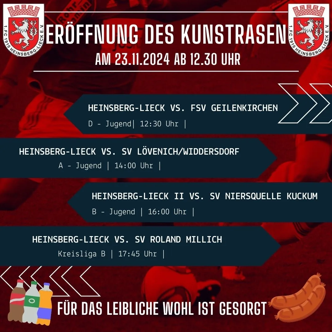 Eröffnung des Kunstrasen