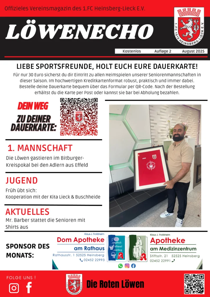 Löwenecho August 2025 – Seite 1