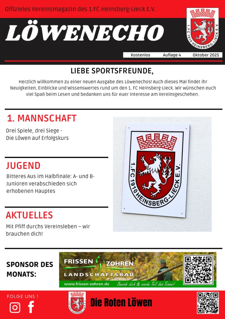 Löwenecho Oktober 2025 – Seite 1