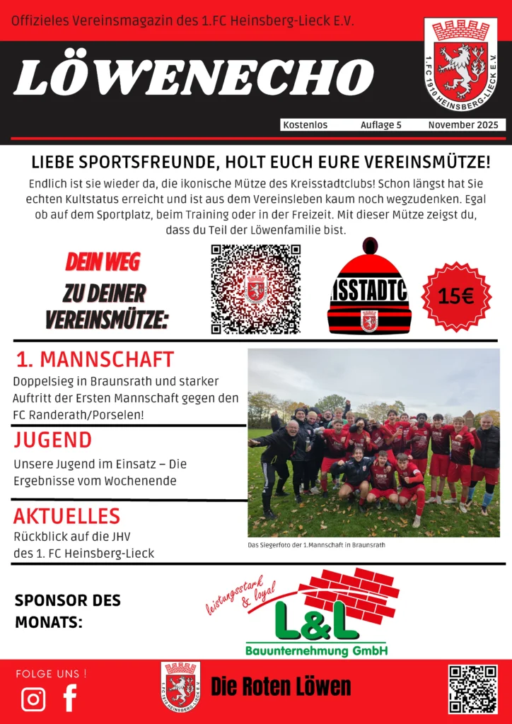 Löwenecho November 2025 – Seite 1