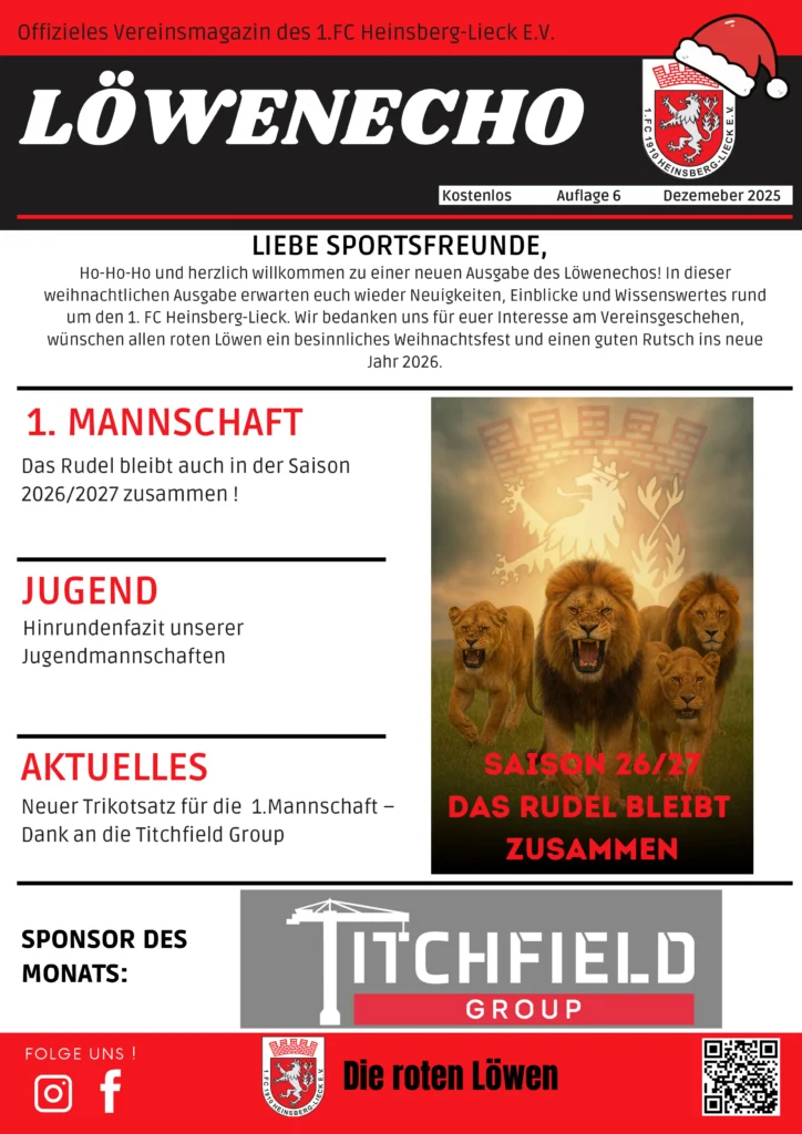Löwenecho Dezember 2025 – Seite 1