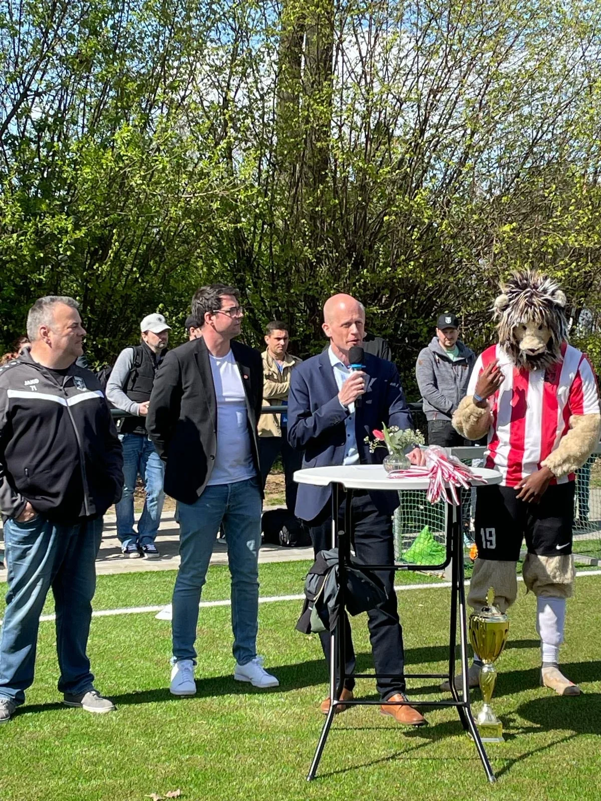 Der neue Kunstrasenplatz im Seestadion