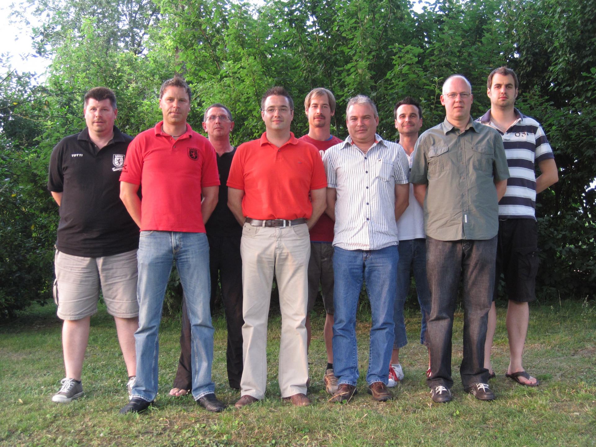 Unser Vorstand im Jubiläumsjahr 2010.