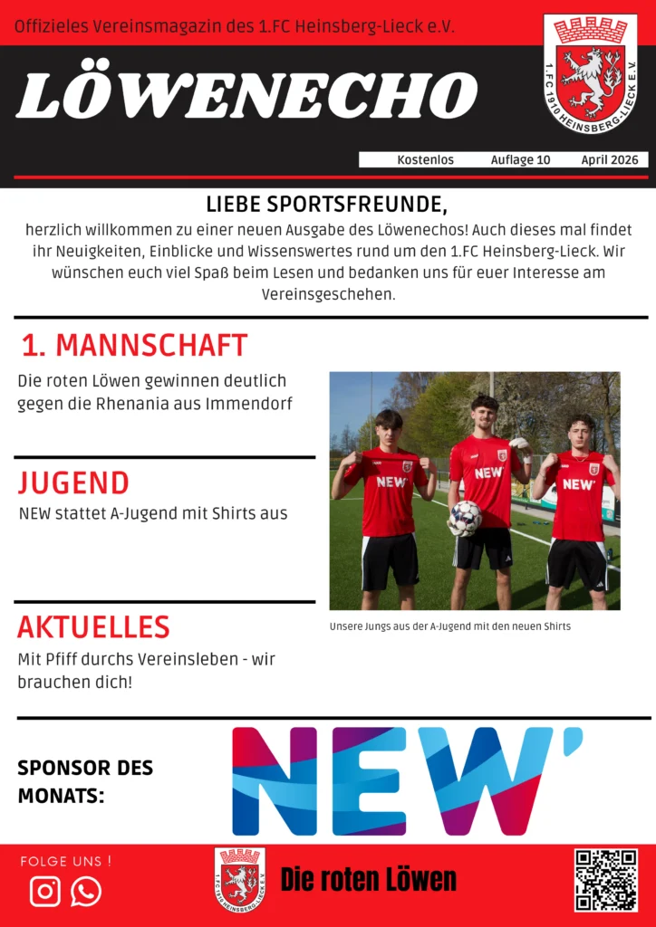 Löwenecho April 2026 – Seite 1